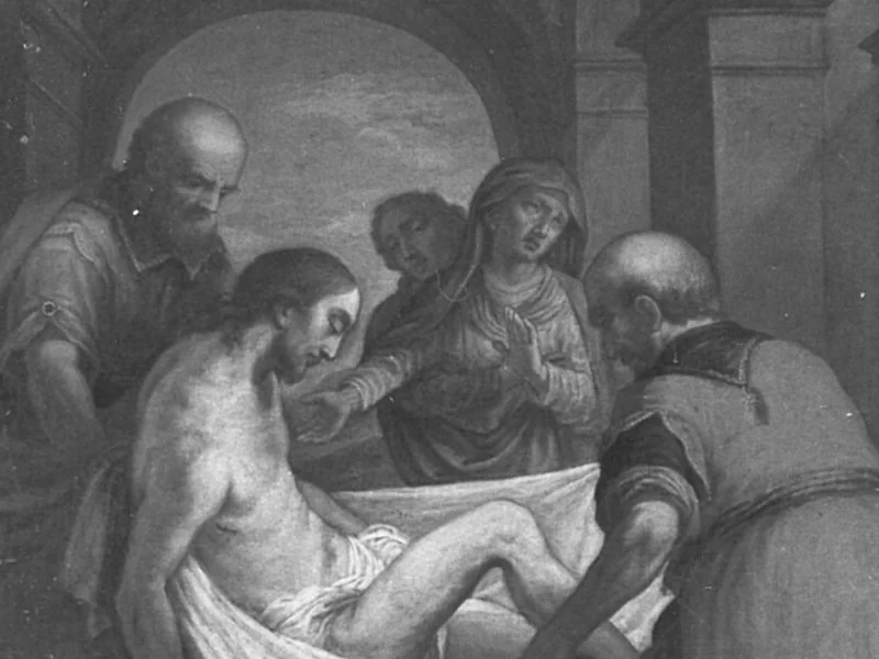 1742-Gaetano Peverada - Gesù deposto nel sepolcro - Dalmine (BG)